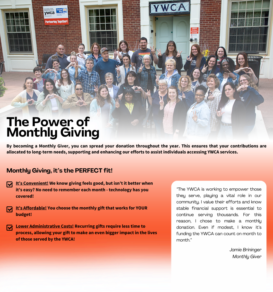 Become a Monthly Giver donate pg